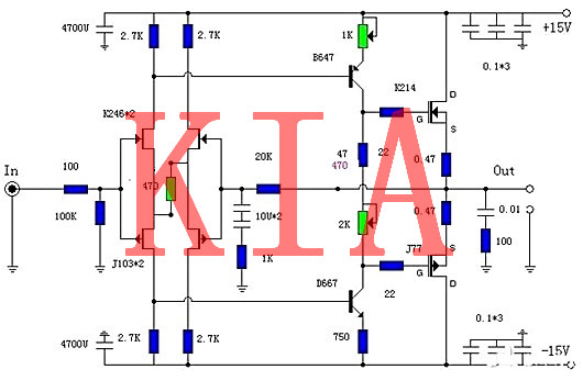 場效應管功放電路圖