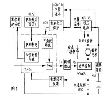 電動自行車控制器,電路