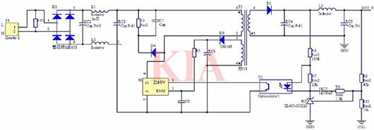 反激式開關(guān)電源工作原理,電路圖-KIA MOS管